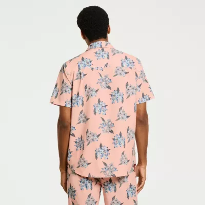 Hurley Mens Regular Fit Button-Down Shirt