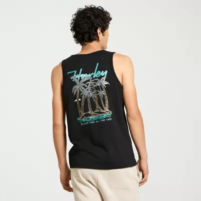 Hurley Mens Crew Neck Sleeveless Tank Top