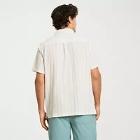 Hurley Mens Regular Fit Stretch Fabric Button-Down Shirt