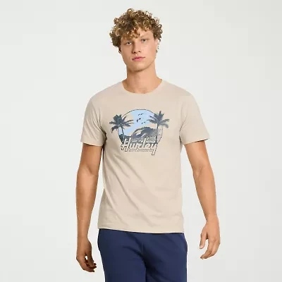 Hurley Mens Short Sleeve Regular Fit Graphic T-Shirt