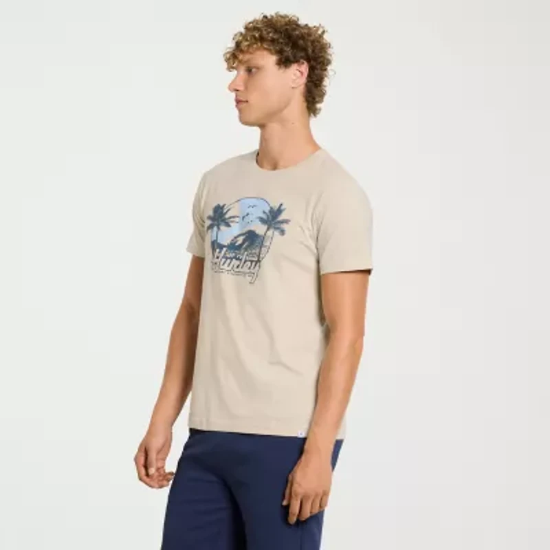 Hurley Mens Short Sleeve Regular Fit Graphic T-Shirt