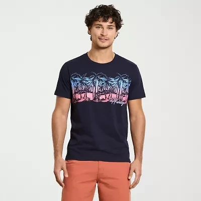 Hurley Mens Crew Neck Short Sleeve Regular Fit Graphic T-Shirt