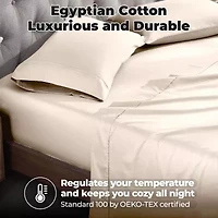 SUPERIOR® Egyptian Cotton Luxury Sateen 700tc Deep Pocket Sheet Set