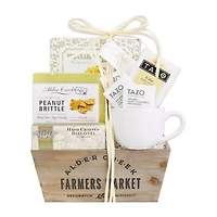 Alder Creek Tea Time Wicker Basket Valentines Day Food Set