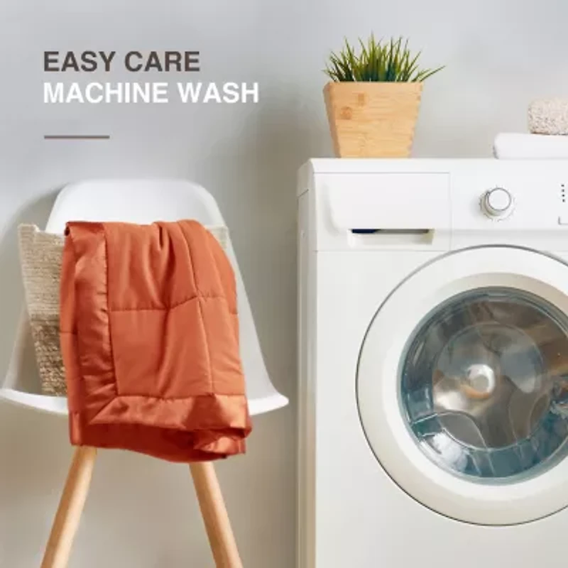 Madison Park Prospect Lightweight Down Alternative Blanket with Satin Trim