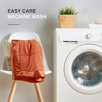 Madison Park Prospect Lightweight Down Alternative Blanket with Satin Trim