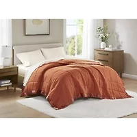 Madison Park Prospect Lightweight Down Alternative Blanket with Satin Trim