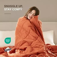 Madison Park Prospect Lightweight Down Alternative Blanket with Satin Trim