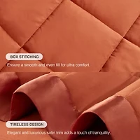 Madison Park Prospect Lightweight Down Alternative Blanket with Satin Trim