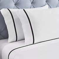 SUPERIOR® Riverton Cotton Cross Stitch Embroidery 320tc Deep Pocket Sheet Set