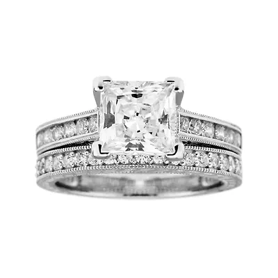 DiamonArt® Cubic Zirconia Bridal Ring Set