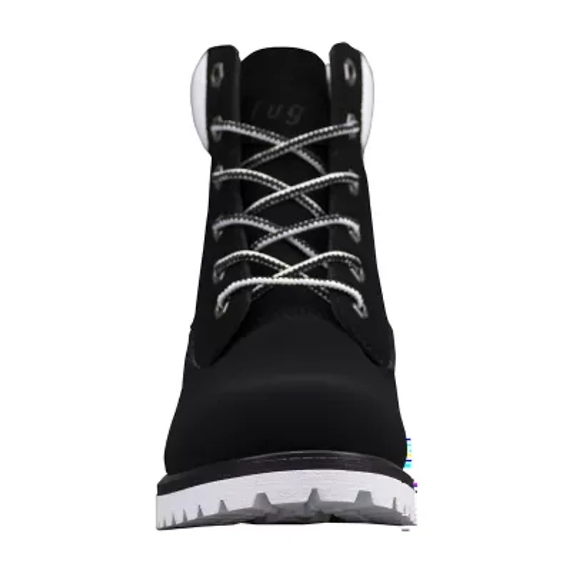 Lugz Womens Convoy Flat Heel Lace Up Boots