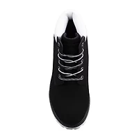 Lugz Womens Convoy Flat Heel Lace Up Boots