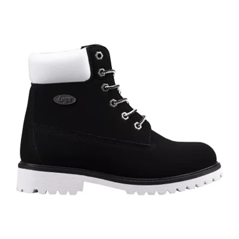 Lugz Womens Convoy Flat Heel Lace Up Boots