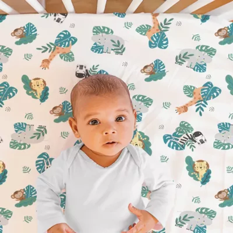 The Peanutshell Safari Adventures 3-pc. Crib Bedding Set
