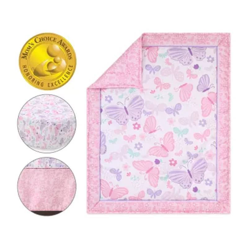 The Peanutshell Butterfly Song 3-pc. Crib Bedding Set