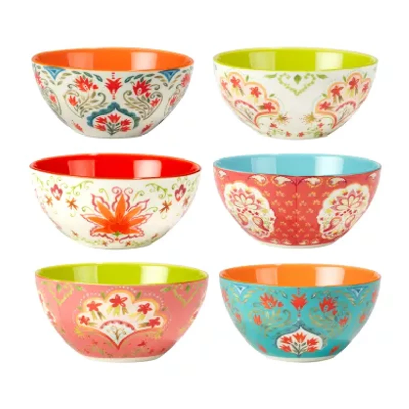 Certified International Francesca 6-pc. Cereal Bowl Set
