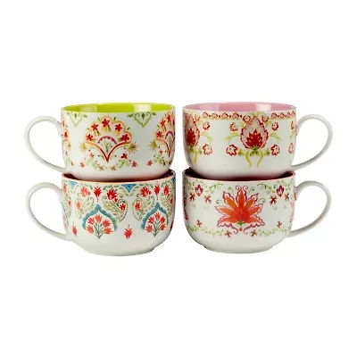 Certified International Francesca 4-pc. Jumbo Cappuccinos