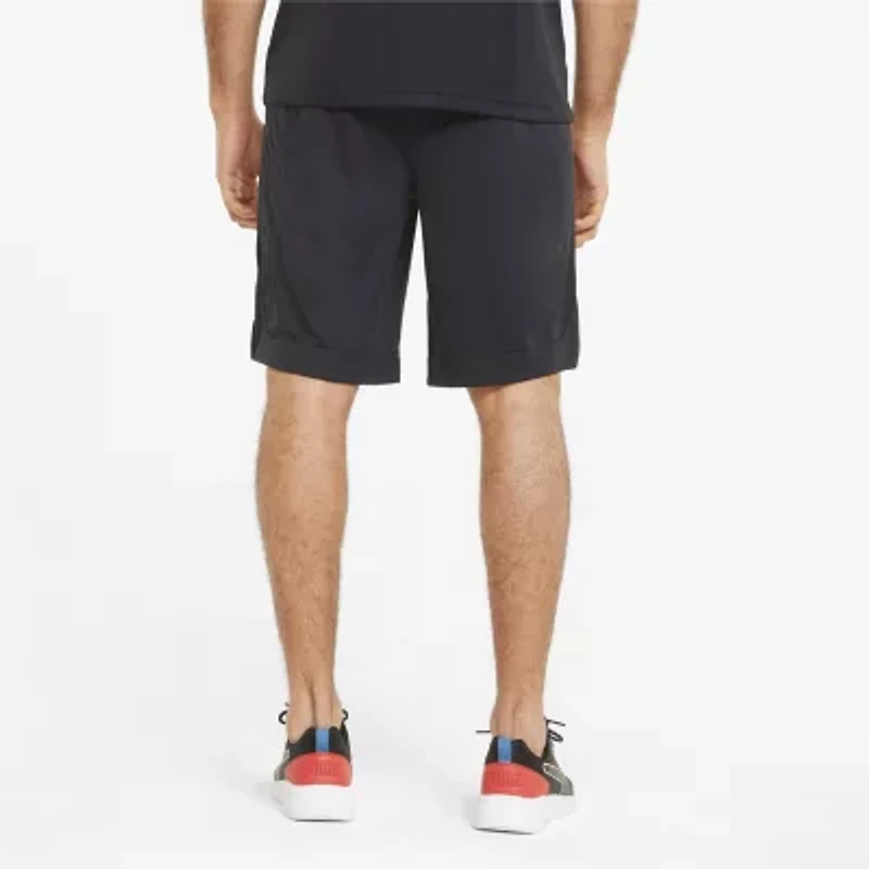 PUMA Rtg Mens 10" Mid Rise Moisture Wicking Workout Shorts