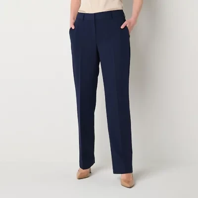 Worthington Womens Modern Curvy Trouser