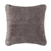 Loom + Forge Faux Fur Square Throw Pillow
