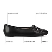 Journee Collection Callee Womens Square Ballet Flats