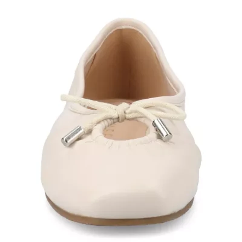 Journee Collection Callee Womens Square Ballet Flats