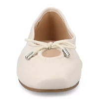 Journee Collection Callee Womens Square Ballet Flats