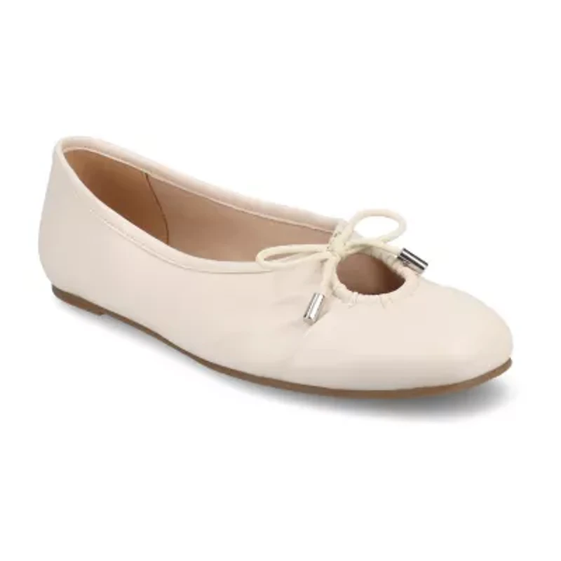 Journee Collection Callee Womens Square Ballet Flats