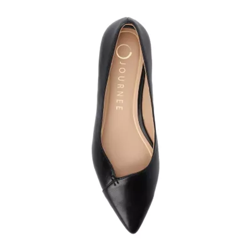Journee Collection Carmin Womens Pointed Closed Toe Ballet Flats