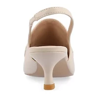 Journee Collection Amory Womens Moc Closed Toe Kitten Heel Pumps