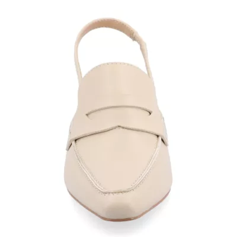 Journee Collection Amory Womens Moc Closed Toe Kitten Heel Pumps