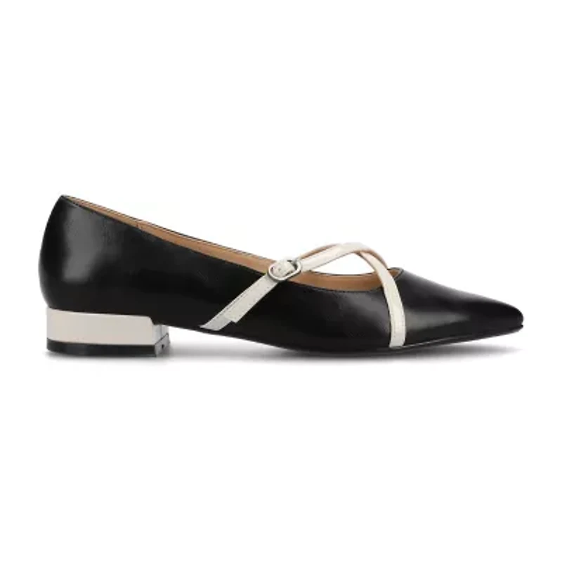 Journee Collection Camby Womens Pointed Closed Toe Ballet Flats