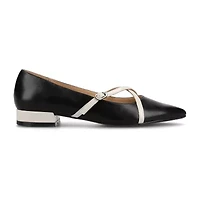 Journee Collection Camby Womens Pointed Closed Toe Ballet Flats