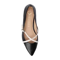 Journee Collection Camby Womens Pointed Closed Toe Ballet Flats