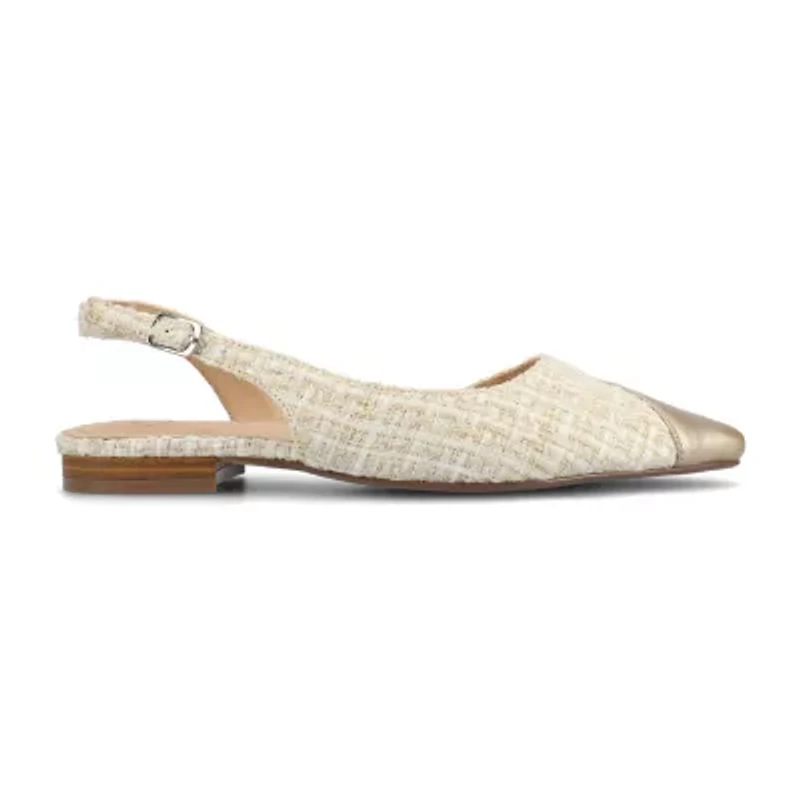Journee Collection Cloudsteppers Daphnne Womens Pointed Closed Toe Ballet Flats