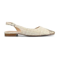 Journee Collection Cloudsteppers Daphnne Womens Pointed Closed Toe Ballet Flats