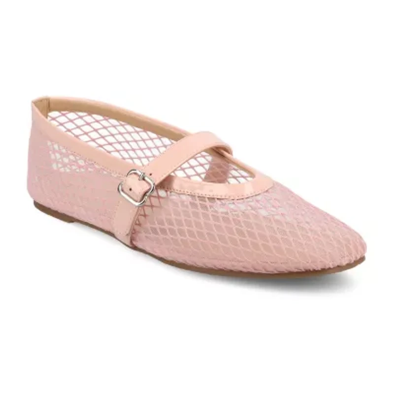 Journee Collection Casha Womens Square Closed Toe Ballet Flats