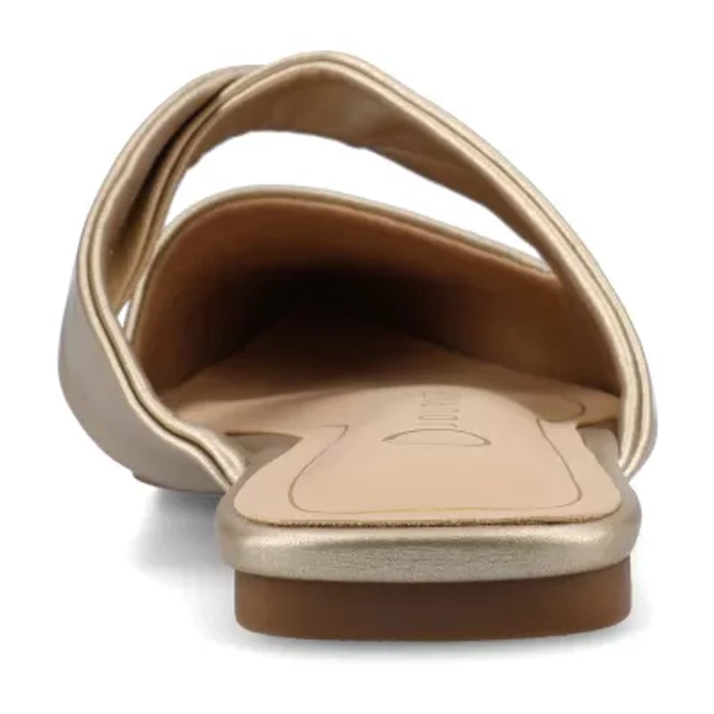 Journee Collection Enniss Womens Pointed Closed Toe Mules