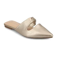 Journee Collection Enniss Womens Pointed Closed Toe Mules