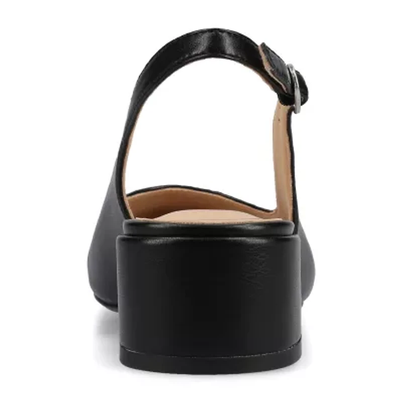 Journee Collection Sammie Womens Cap Closed Toe Flat Heel Pumps