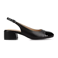 Journee Collection Sammie Womens Cap Closed Toe Flat Heel Pumps
