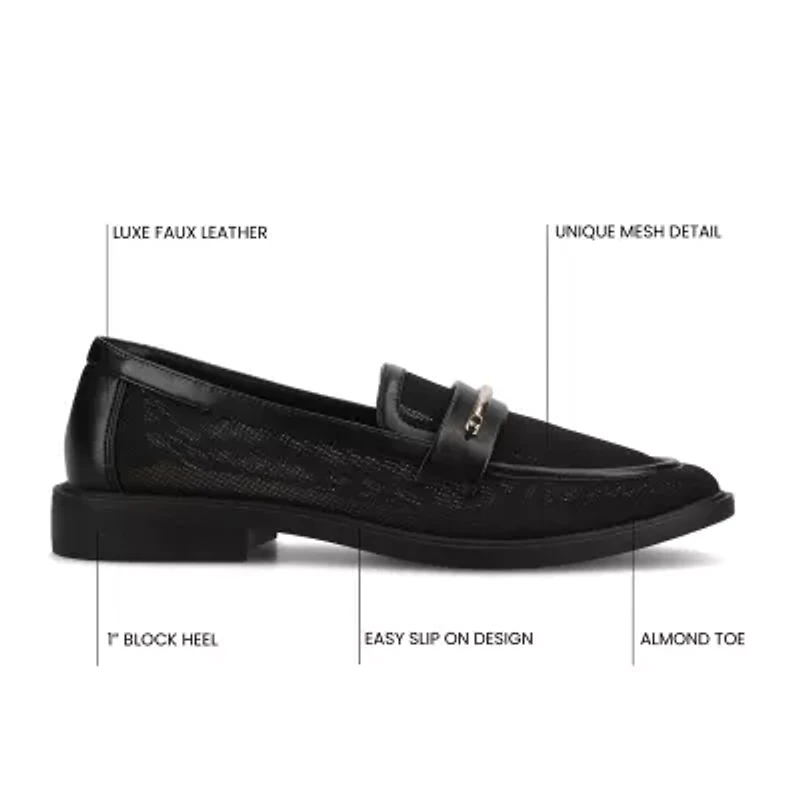 Journee Collection Rainey Womens Almond Loafers