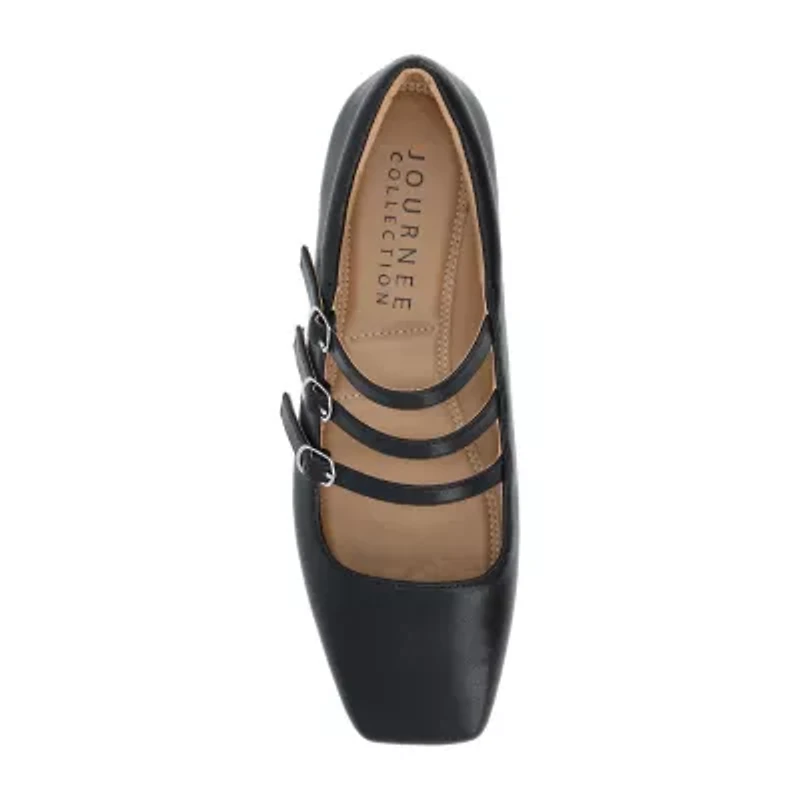 Journee Collection Darlin Womens Square Mary Jane Shoes