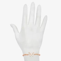 Bijoux Bar Delicates Womens Butterfly Beaded Bracelet