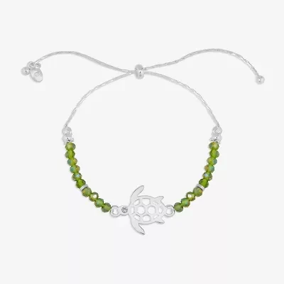 Bijoux Bar Delicates Turtle Womens Beaded Bracelet