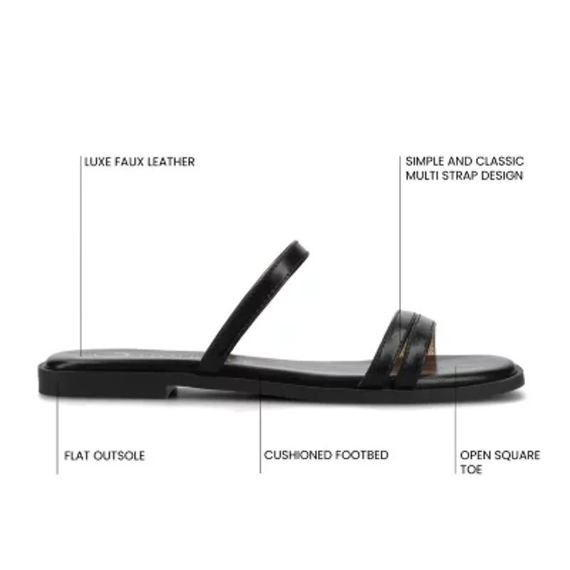 Journee Collection Womens Brisa Flat Sandals