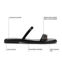 Journee Collection Womens Brisa Flat Sandals