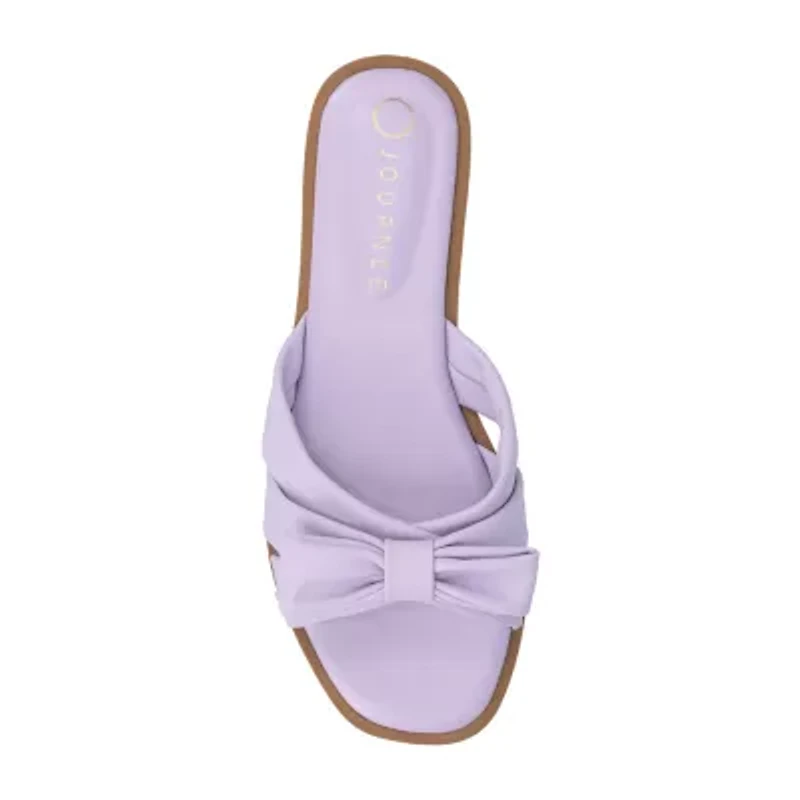 Journee Collection Womens Prylin Flat Sandals