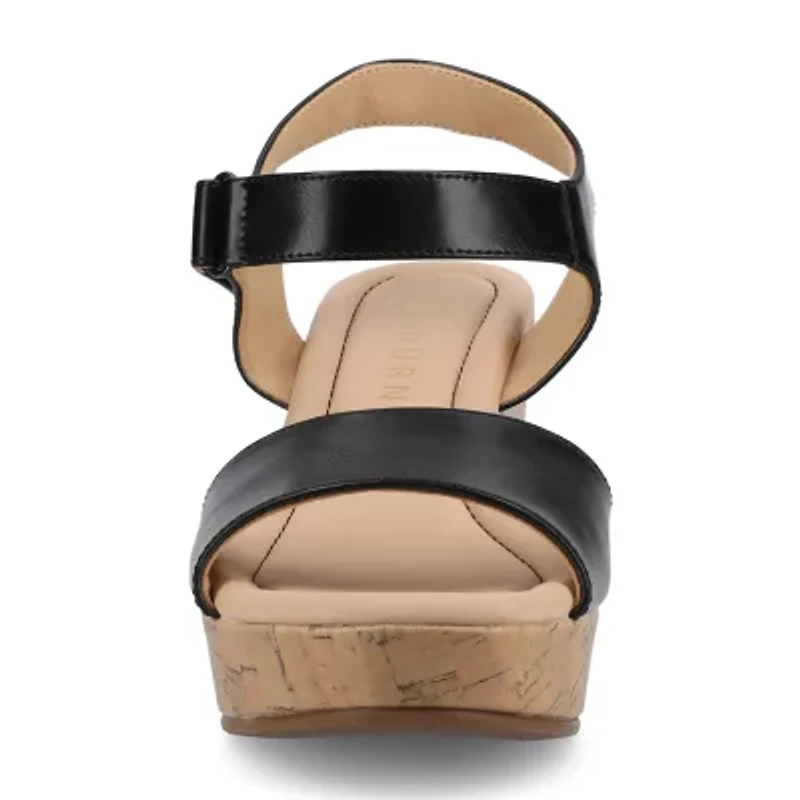 Journee Collection Cloudsteppers Womens Ranae Wedge Sandals